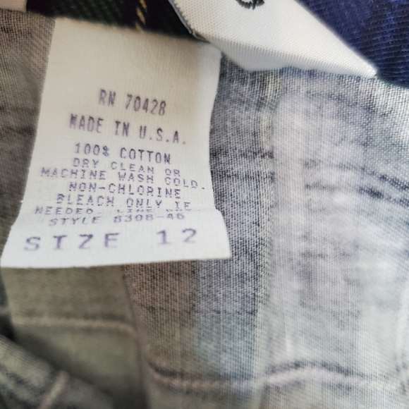 Vintage Sharon Young plaid pleated novelty printed midi skirt academia tartan - Picture 10 of 10